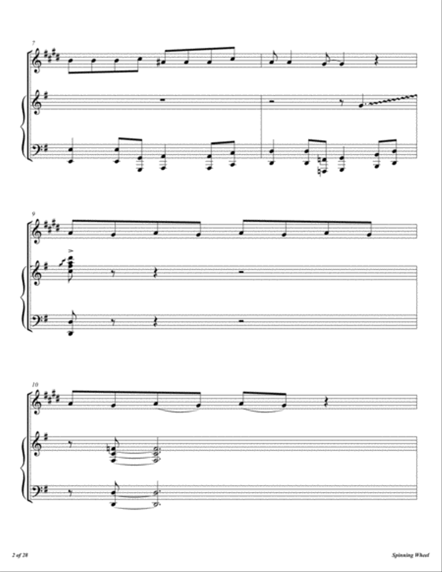 Spinning Wheel Spinning Wheel Alto Saxophone scores gallery preview page 3
