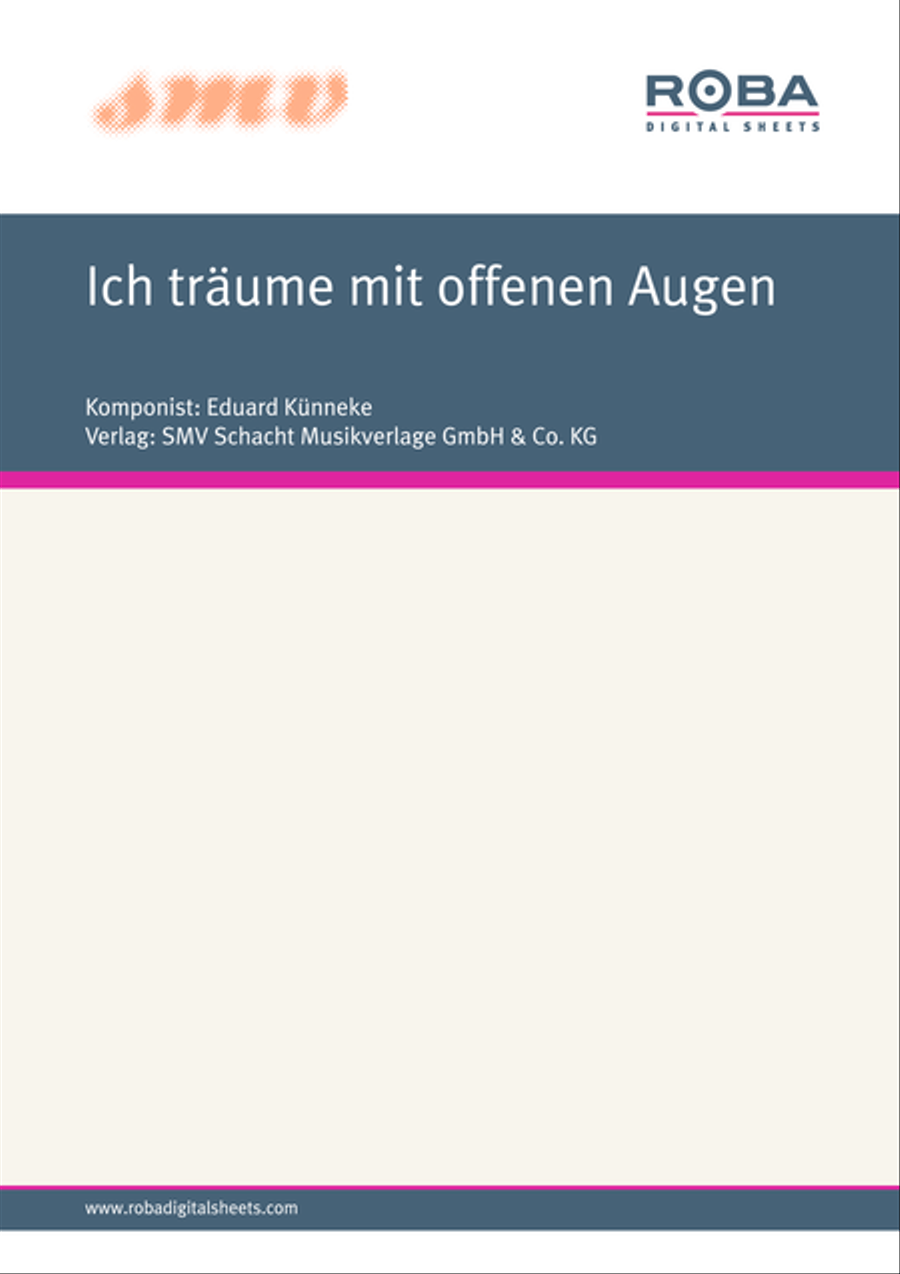 Ich traume mit offenen Augen Piano, Vocal scores gallery preview page 1