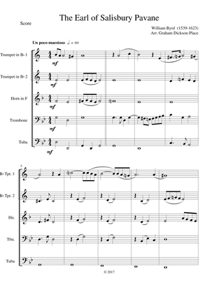 The Earl of Salisbury Pavane (William Byrd) - Brass Quintet
