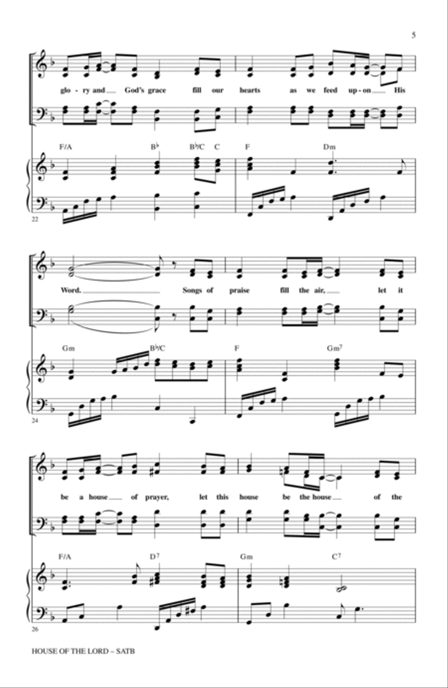 House Of The Lord House Of The Lord 4-Part scores gallery preview page 4