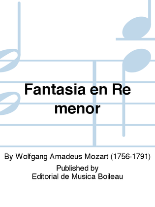 Book cover for Fantasia en Re menor