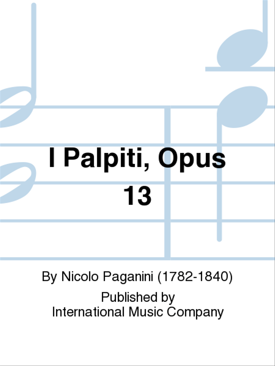 I Palpiti, Opus 13 Violin Solo scores gallery preview page 1