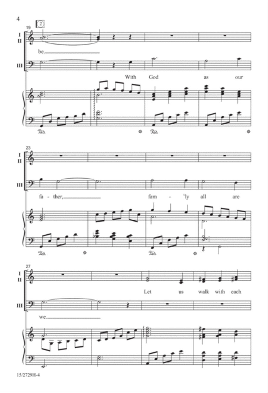 Let There Be Peace Let There Be Peace 3-Part scores gallery preview page 5