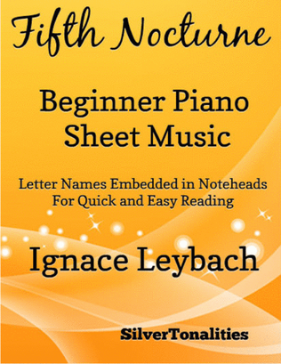 Book cover for Fifth Nocturne Opus 52 Number 5 Beginner Piano Sheet Music