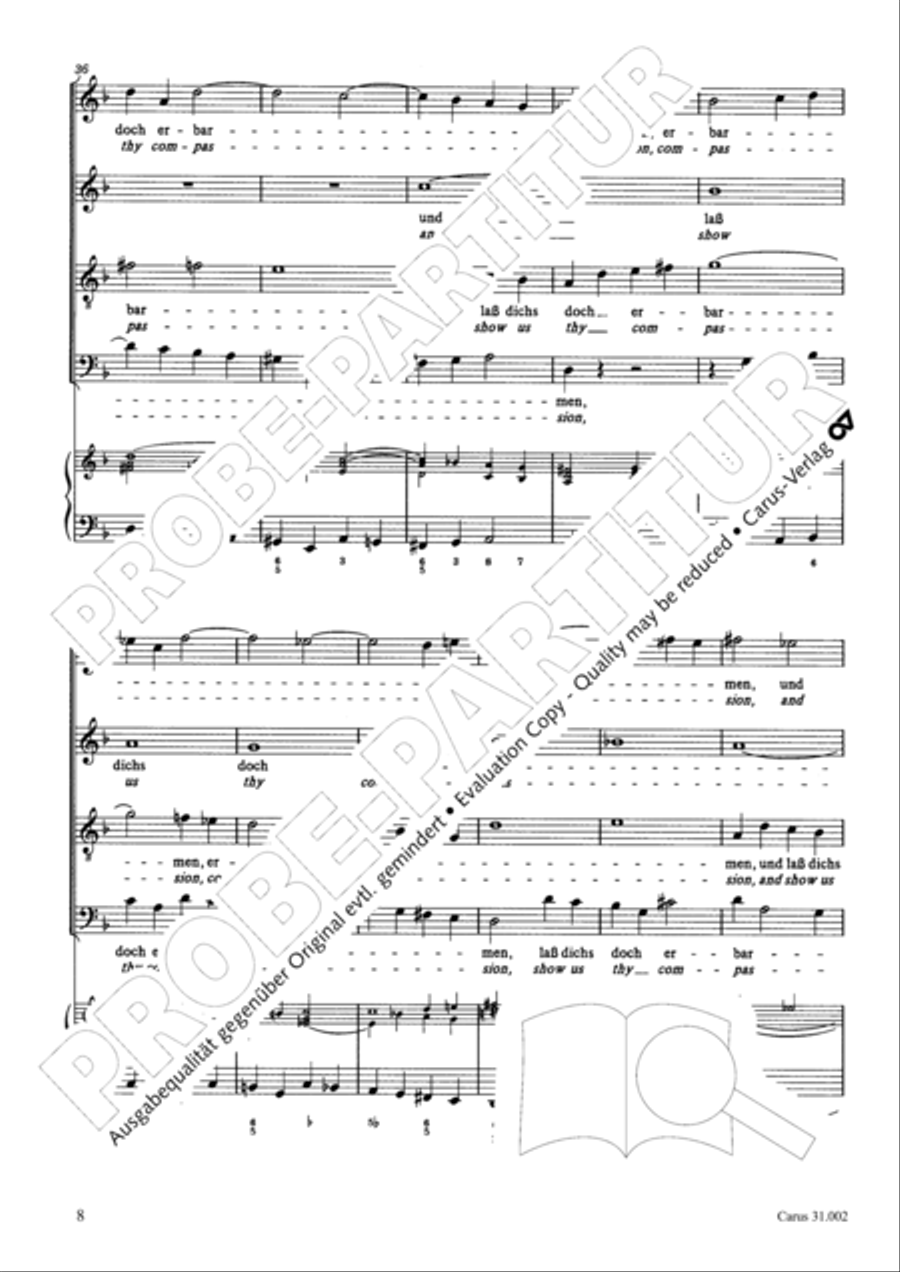 O God, from heaven look on us (Ach Gott, vom Himmel sieh darein) ATB scores gallery preview page 9