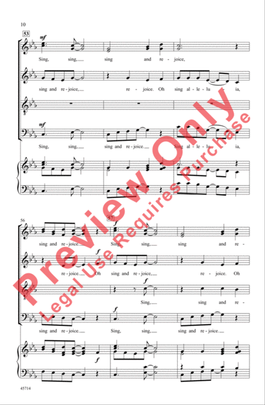 Sing and Rejoice! 4-Part scores gallery preview page 10