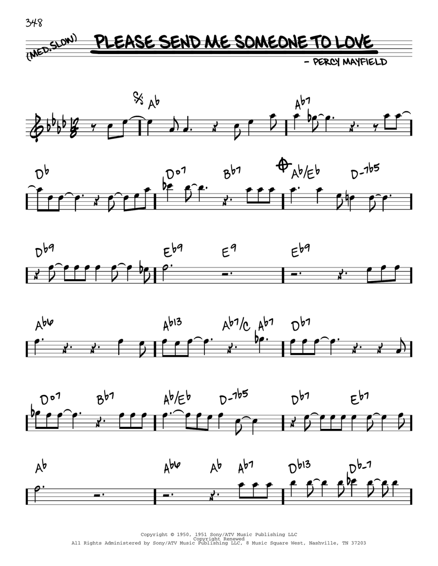 Please Send Me Someone To Love Piano scores gallery preview page 1