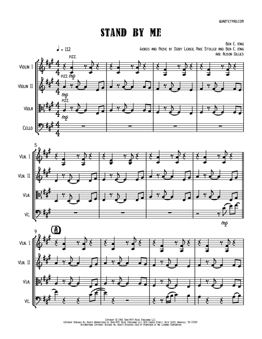 Stand By Me String Trio scores gallery preview page 1