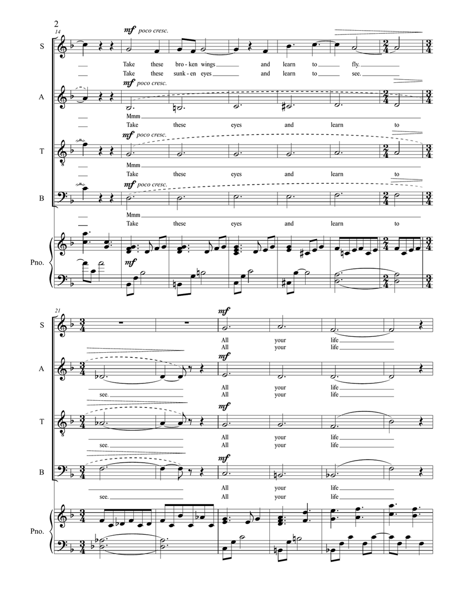 Blackbird 4-Part scores gallery preview page 2