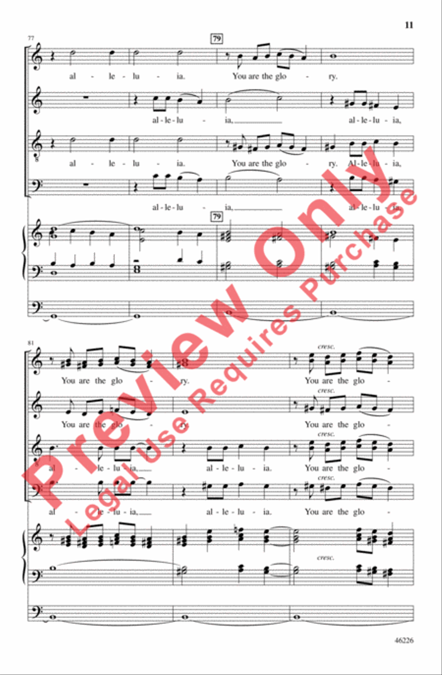 Psalm and Alleluia Psalm and Alleluia 4-Part scores gallery preview page 11