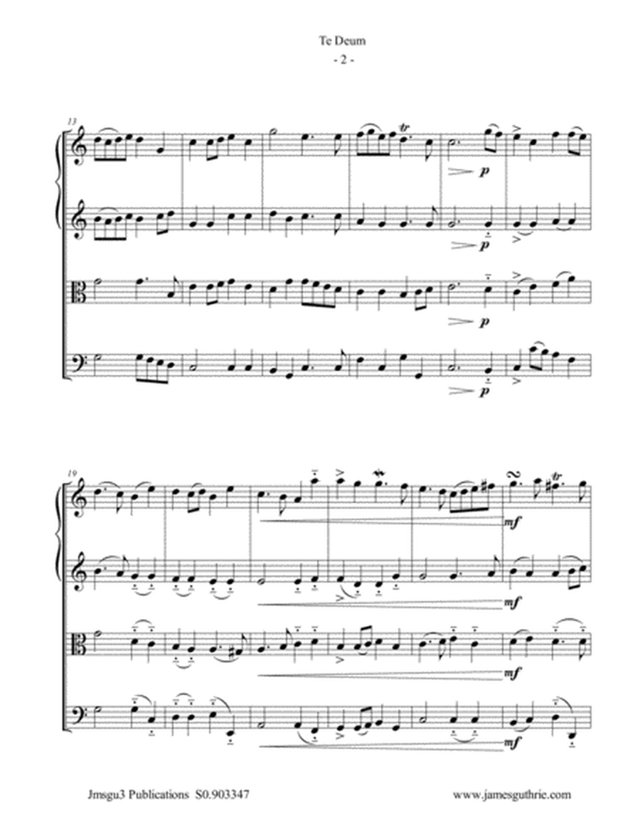 Charpentier: Te Deum Prelude for String Quartet image number null