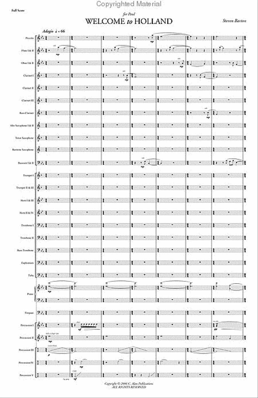 Welcome to Holland Concert Band scores gallery preview page 2
