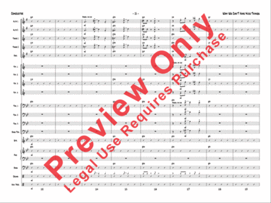 Why We Can't Have Nice Things Jazz Ensemble scores gallery preview page 16