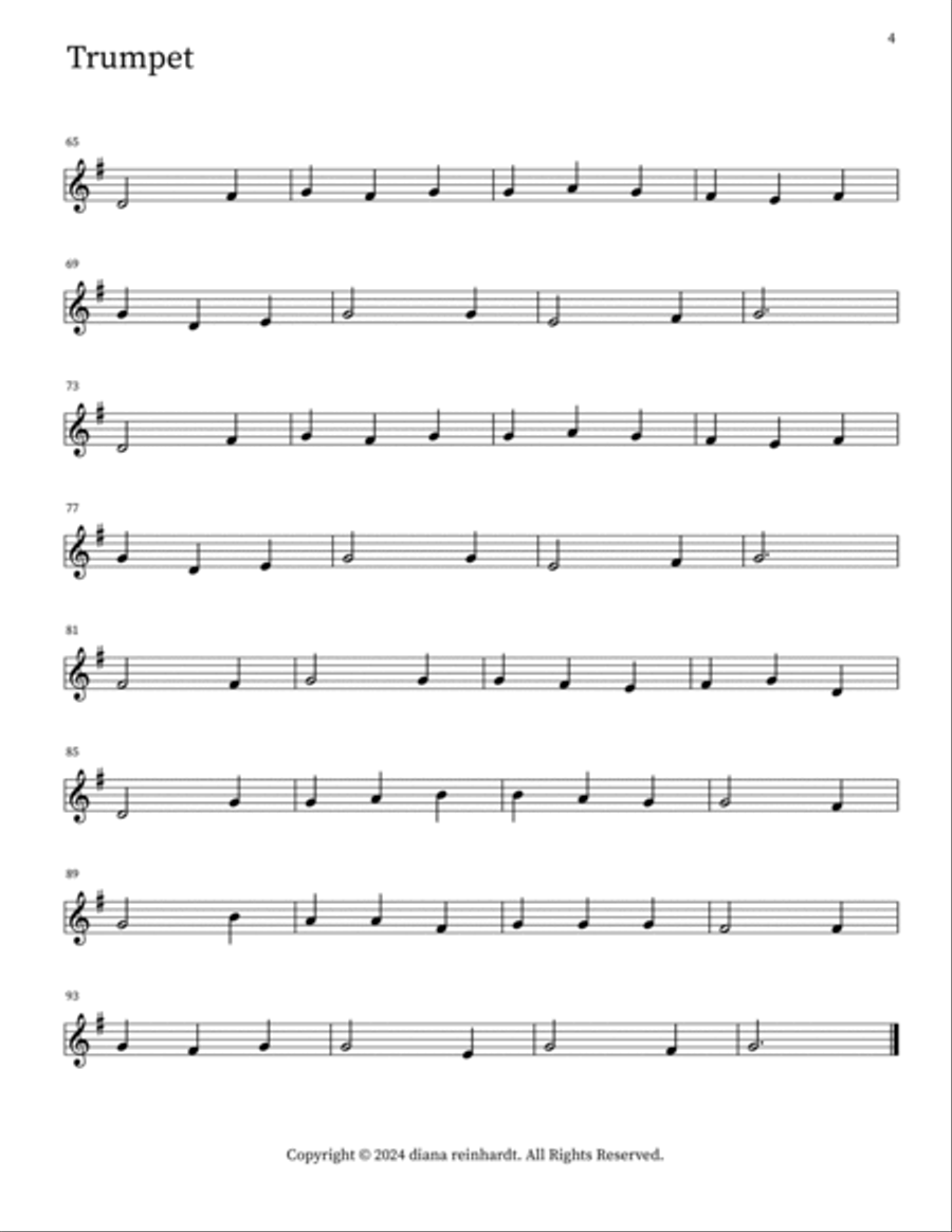 Alleluia! Sing to Jesus Alleluia! Sing to Jesus Clarinet scores gallery preview page 4