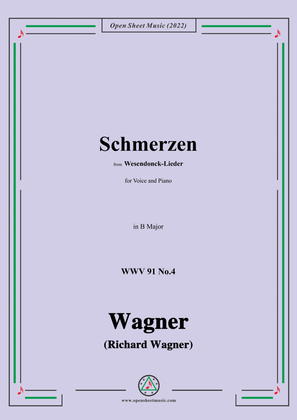 R. Wagner-Schmerzen,in B Major,WWV 91 No.4,from Wesendonck-Lieder
