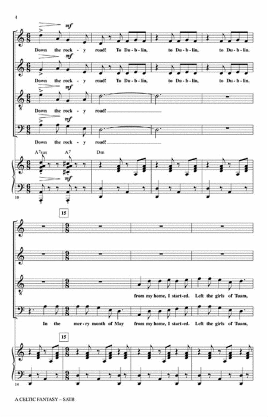 A Celtic Fantasy 4-Part scores gallery preview page 3