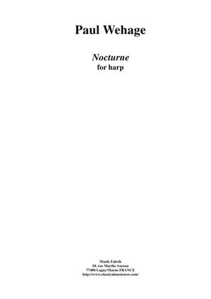 Book cover for Paul Wehage: Nocturne for harp
