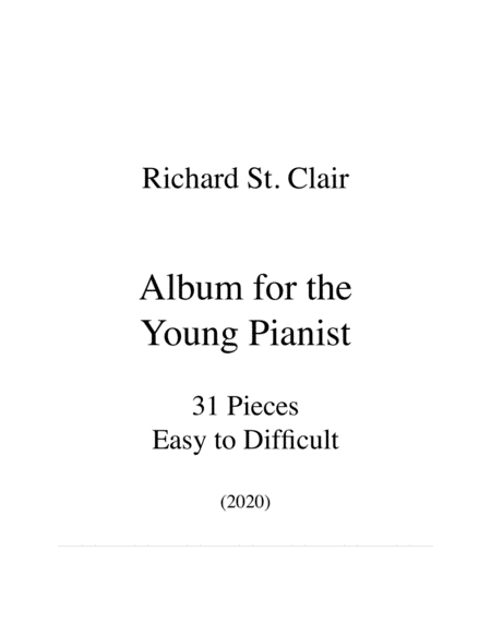 Album for the Young Pianist: 31 Pieces, Easy to Difficult image number null