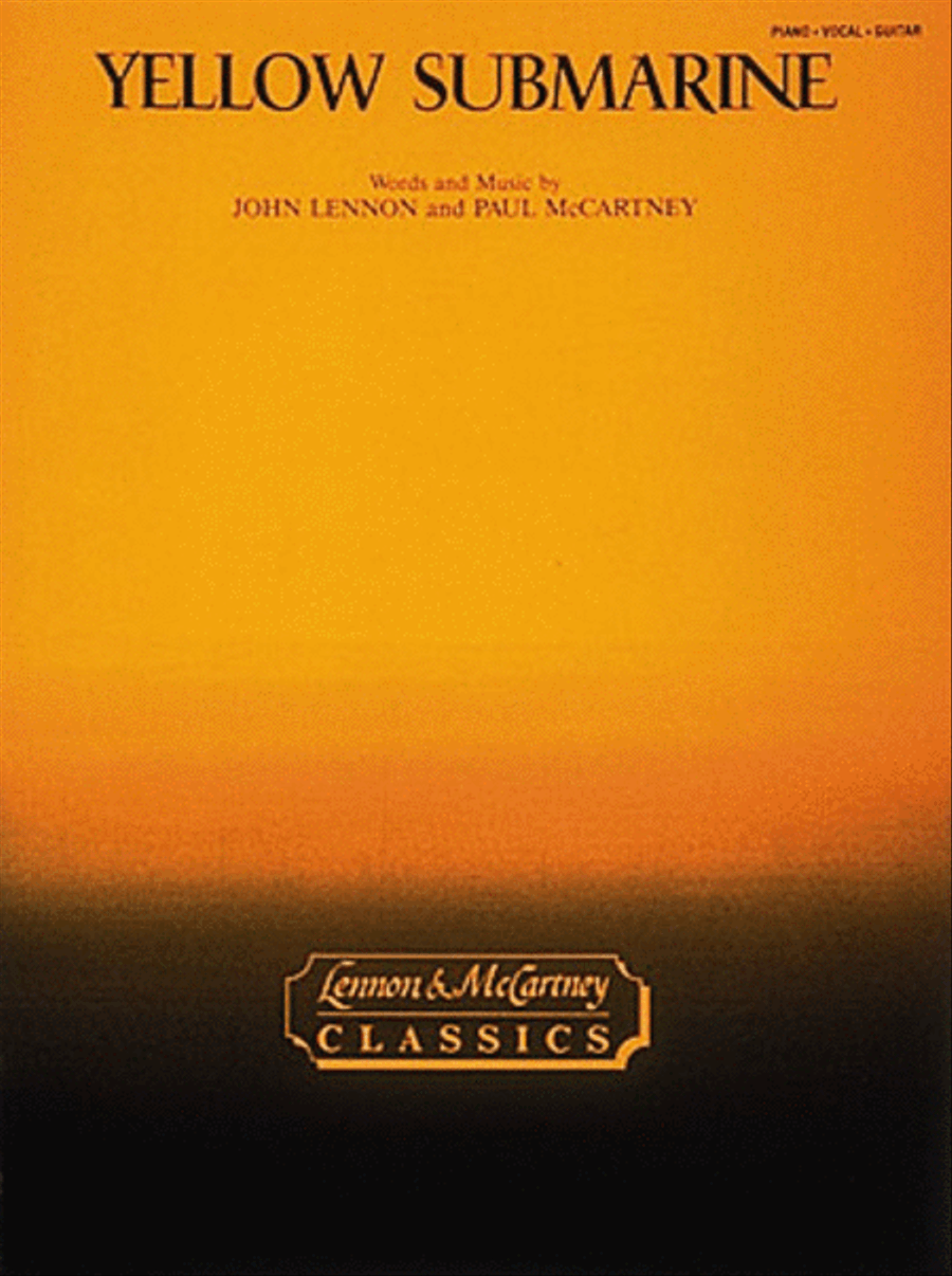 Yellow Submarine Yellow Submarine Piano, Vocal, Guitar scores gallery preview page 1