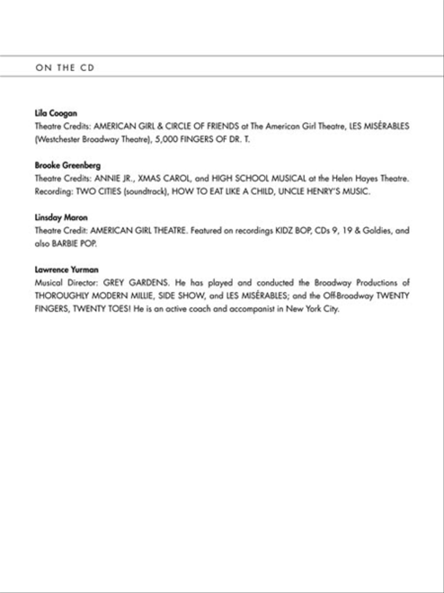 Kids' Musical Theatre Audition – Girls Edition Voice scores gallery preview page 3