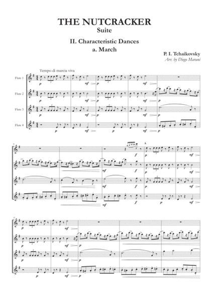 "March" from Nutcracker Suite for Flute Quartet image number null