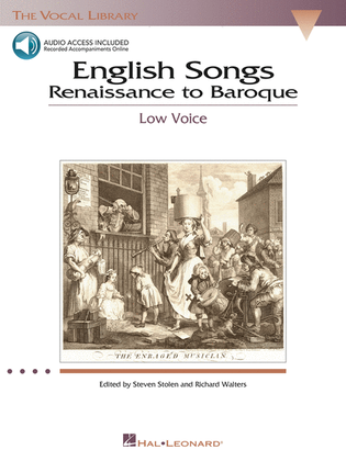 Book cover for English Songs: Renaissance to Baroque