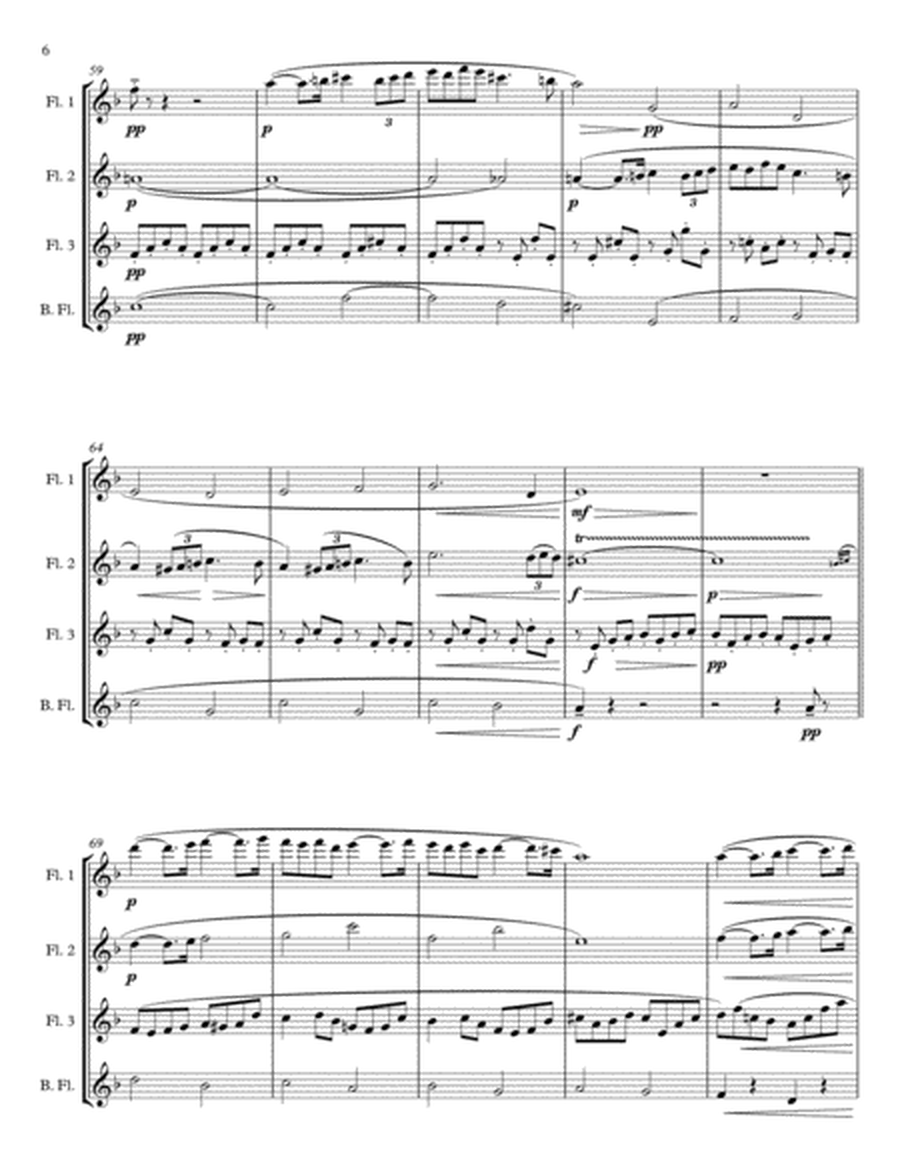 Pavane, Op. 50 for Flute Quartet or Choir image number null