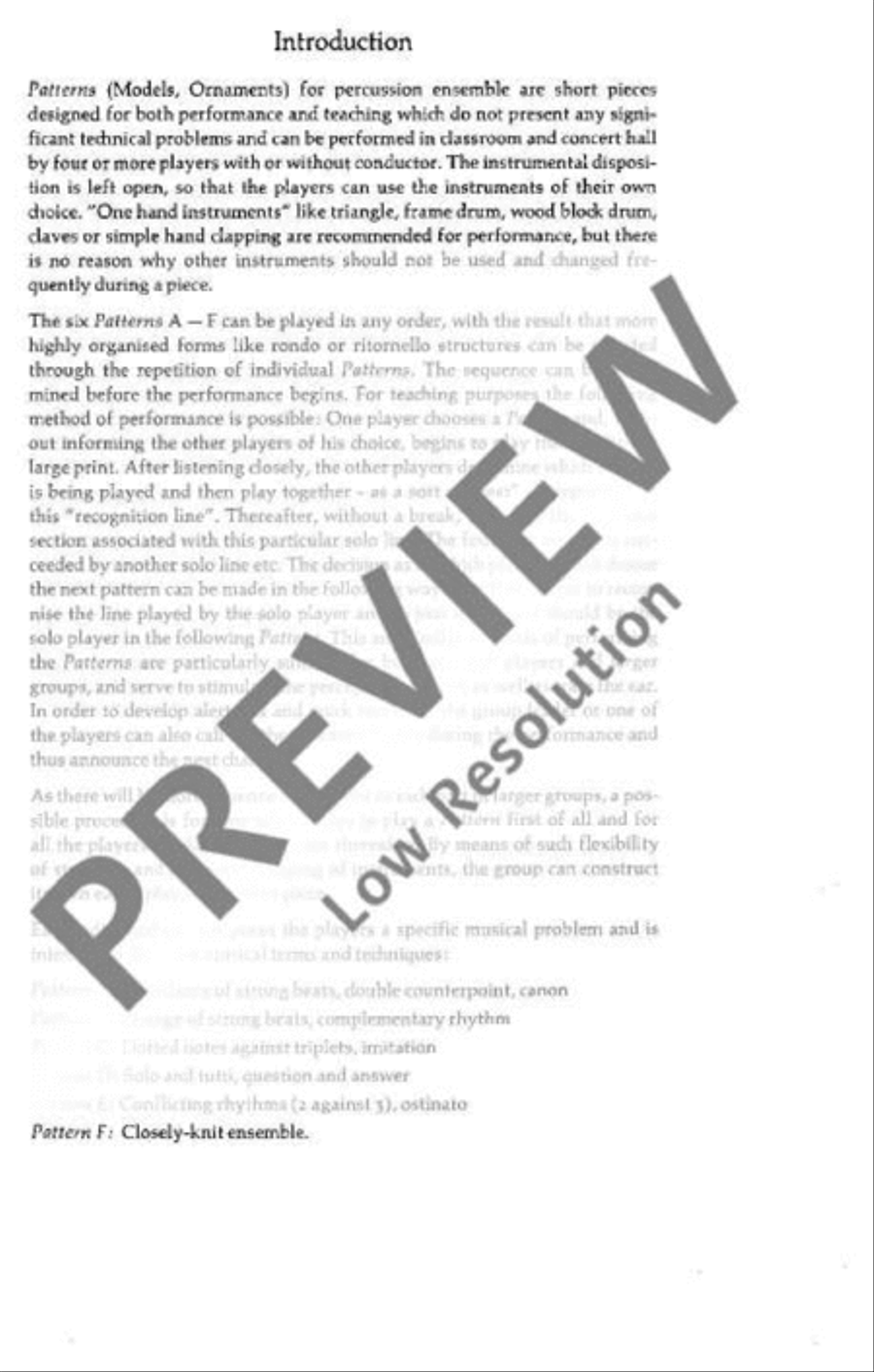 Patterns Patterns Percussion scores gallery preview page 6