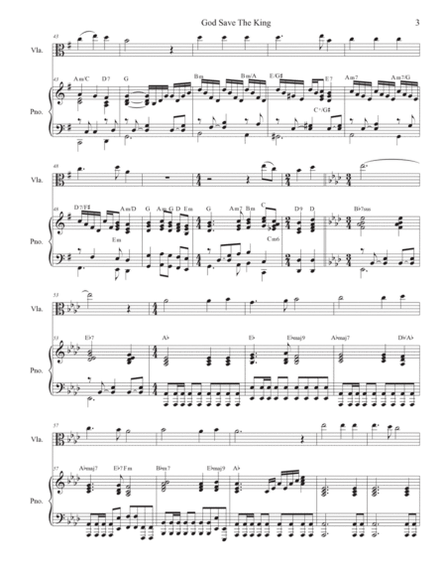 God Save The King (Viola solo and Piano) image number null