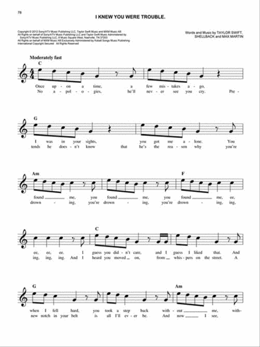 The Easy 4-Chord Fake Book Piano scores gallery preview page 3