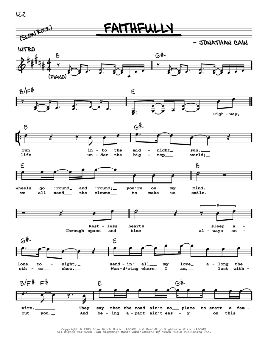 Faithfully Faithfully Voice scores gallery preview page 1