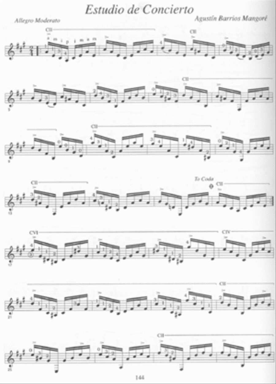 The Complete Works of Agustin Barrios Mangore for Guitar Vol. 1 Acoustic Guitar scores gallery preview page 2