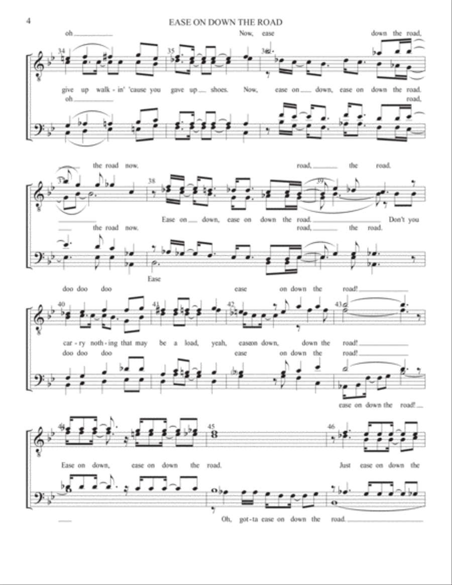 Ease On Down The Road Small Ensemble scores gallery preview page 4