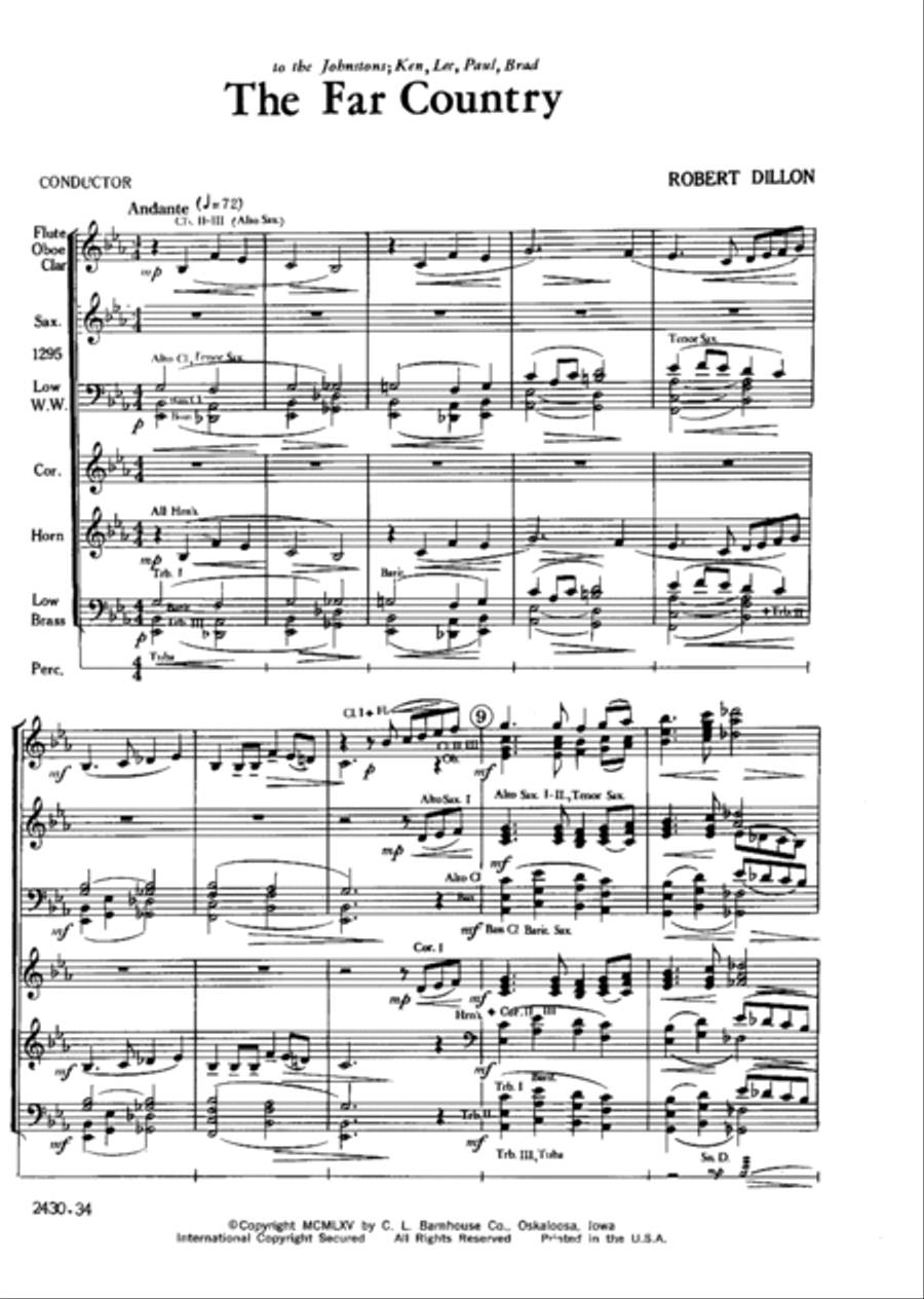 The Far Country The Far Country Concert Band scores gallery preview page 2
