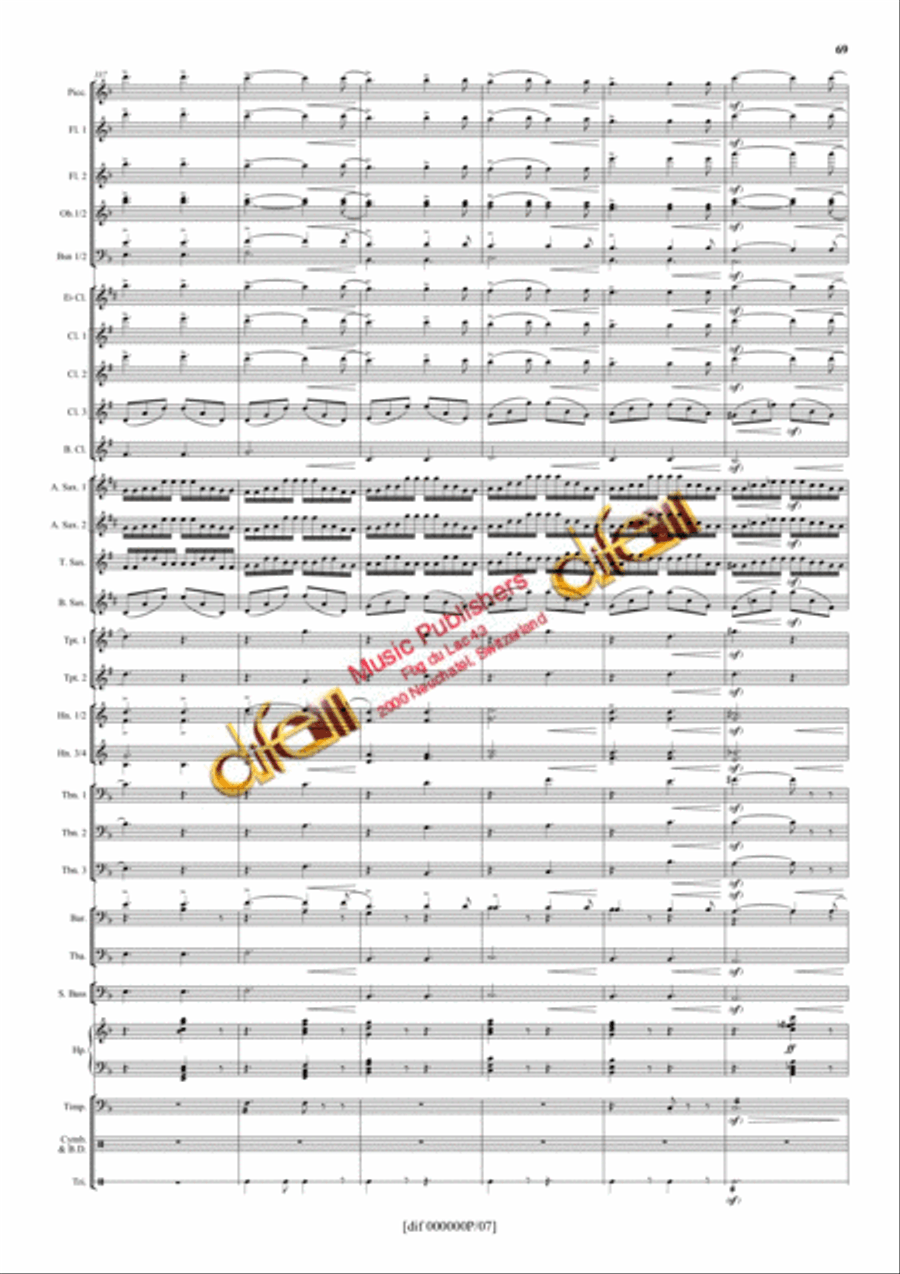 La Moldau Concert Band scores gallery preview page 68