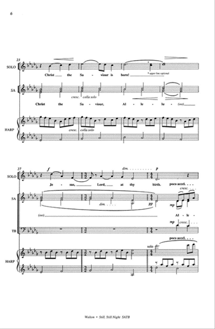 <br>Sheet music extract