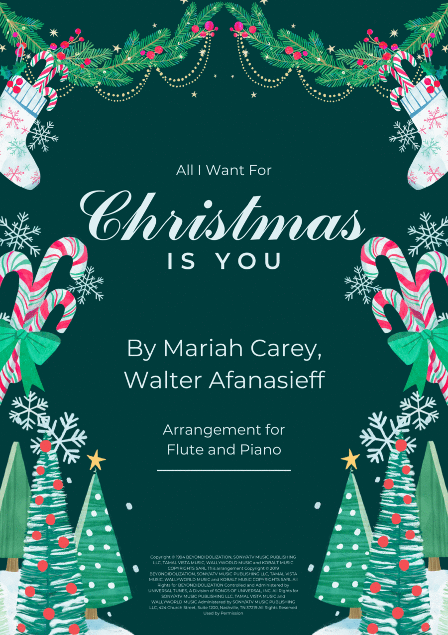 All I Want For Christmas Is You Flute Solo scores gallery preview page 1