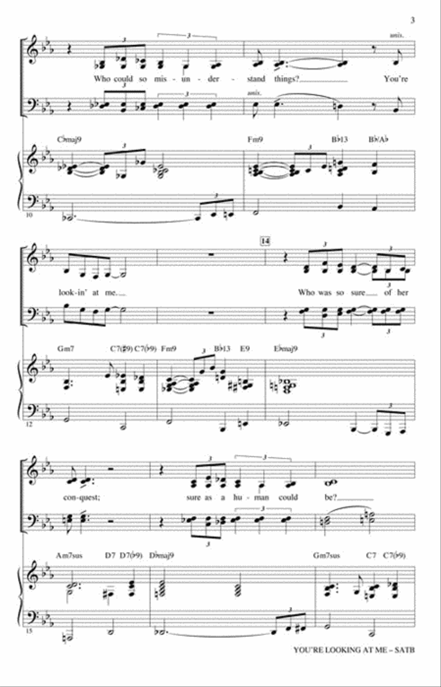 You're Looking At Me Choir scores gallery preview page 3
