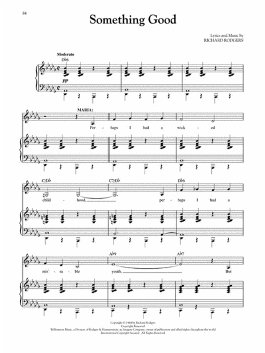 The Sound of Music by Oscar Hammerstein - Voice - Sheet