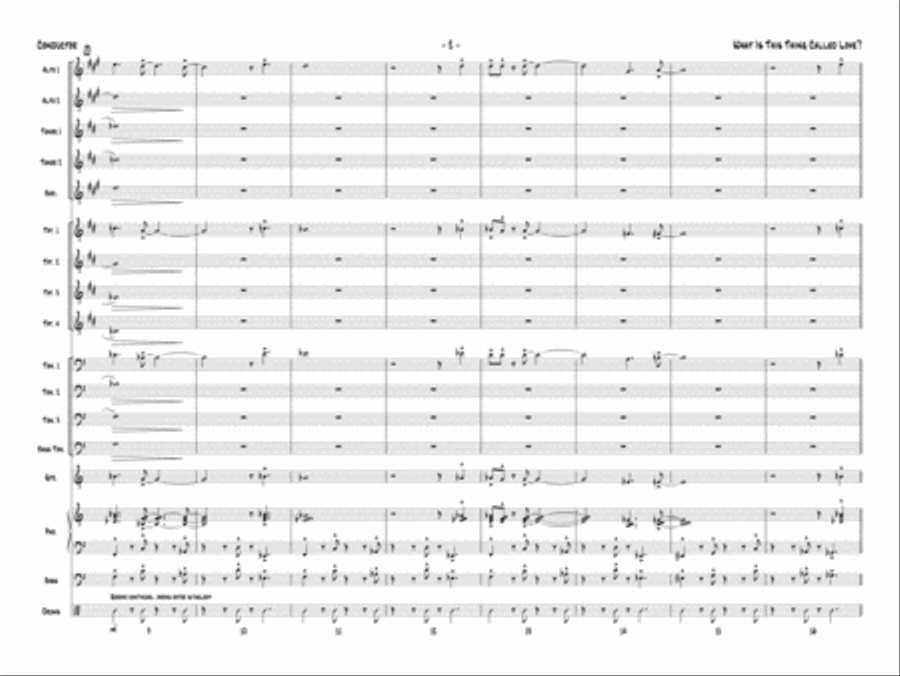 What Is This Thing Called Love? Jazz Ensemble scores gallery preview page 3