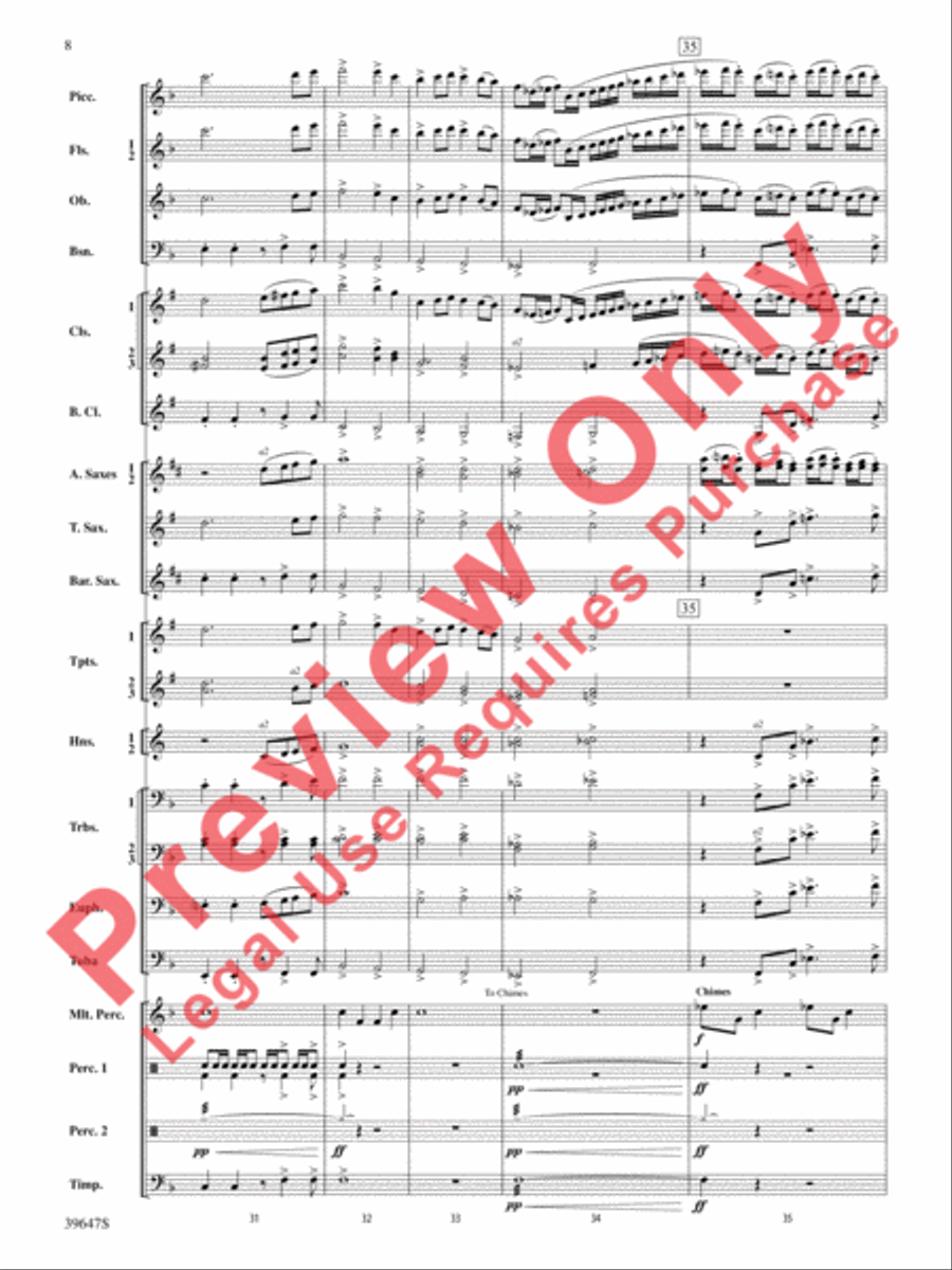 Oak Island Odyssey Oak Island Odyssey Concert Band scores gallery preview page 9