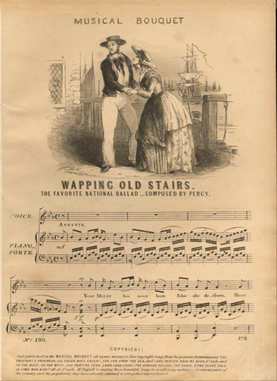 Wapping Old Stairs. The Favorite National Ballad Voice scores gallery preview page 1
