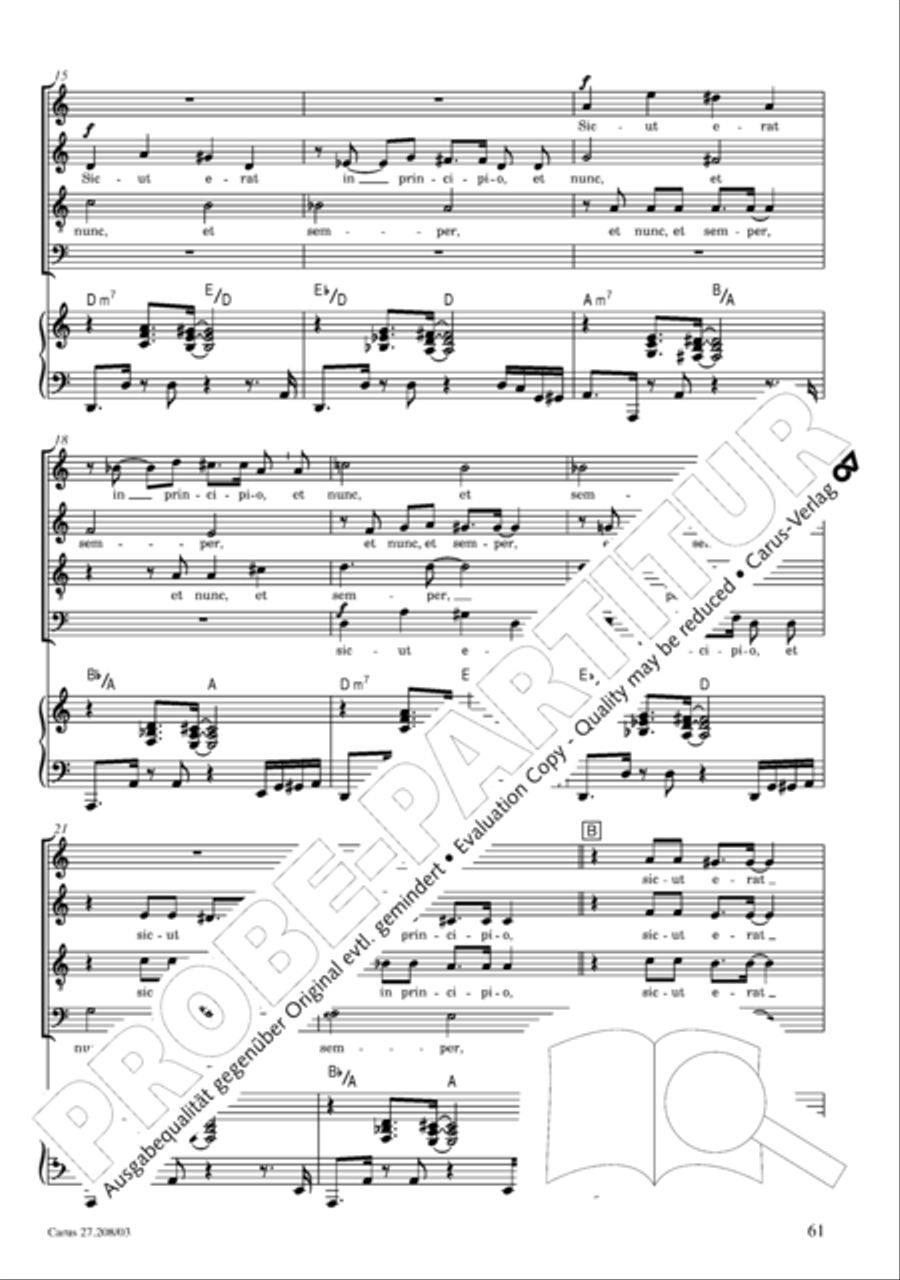 Magnificat 4-Part scores gallery preview page 62