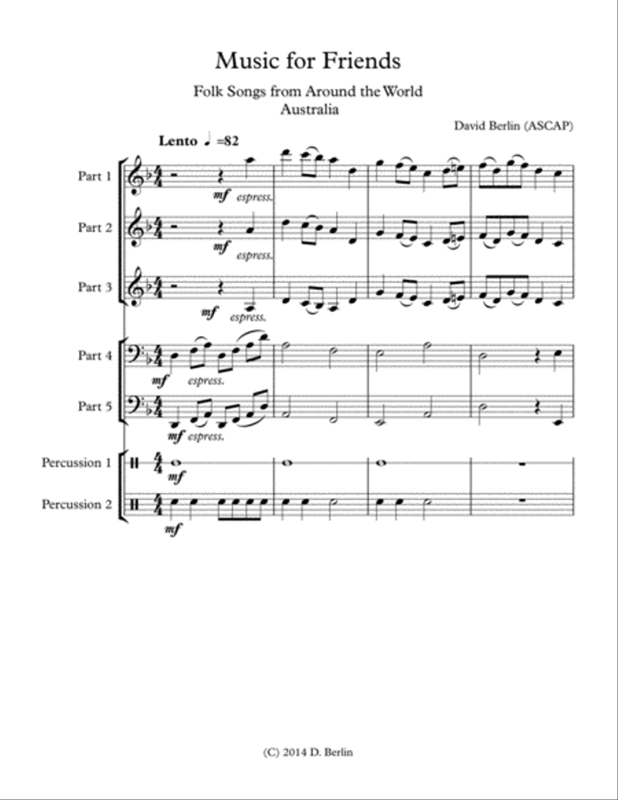 MUSIC FOR FRIENDS VOLUME 4 Woodwind Ensemble scores gallery preview page 4
