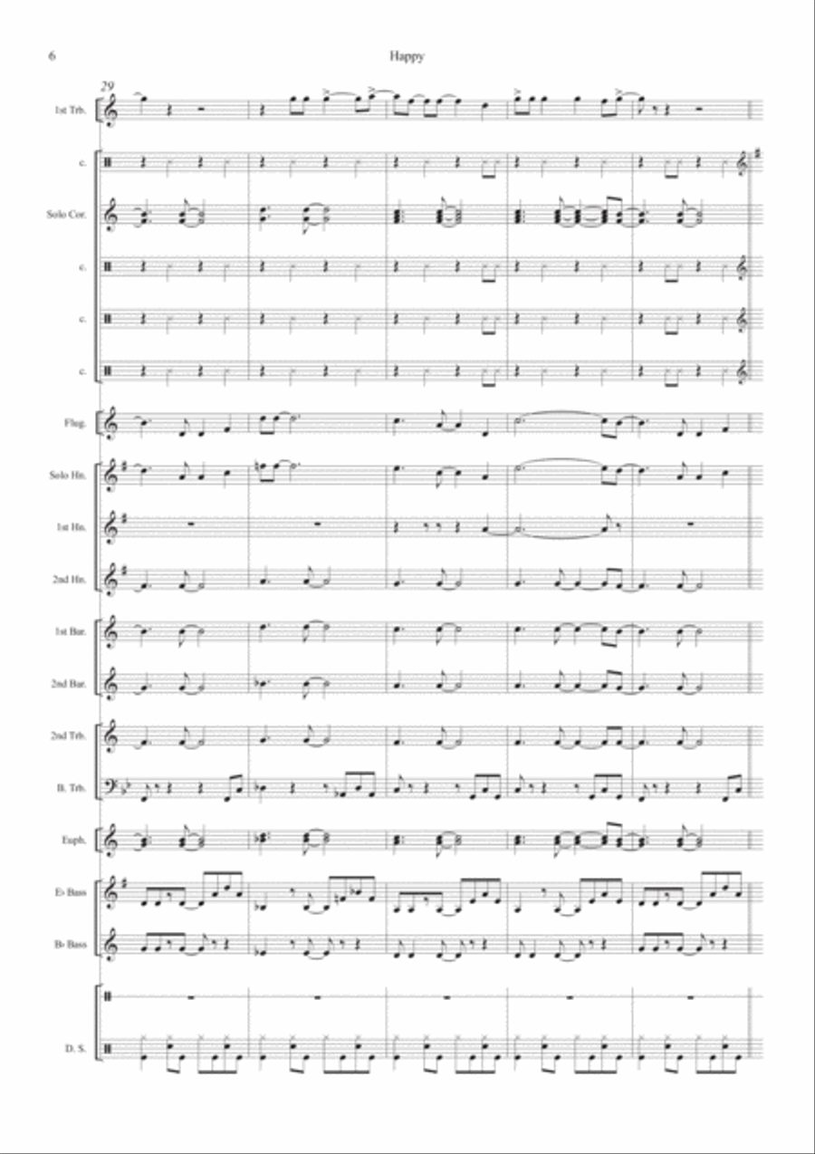 Happy Happy Brass Ensemble scores gallery preview page 6