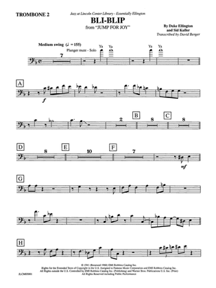 Bli-Blip (from Jump for Joy): 2nd Trombone