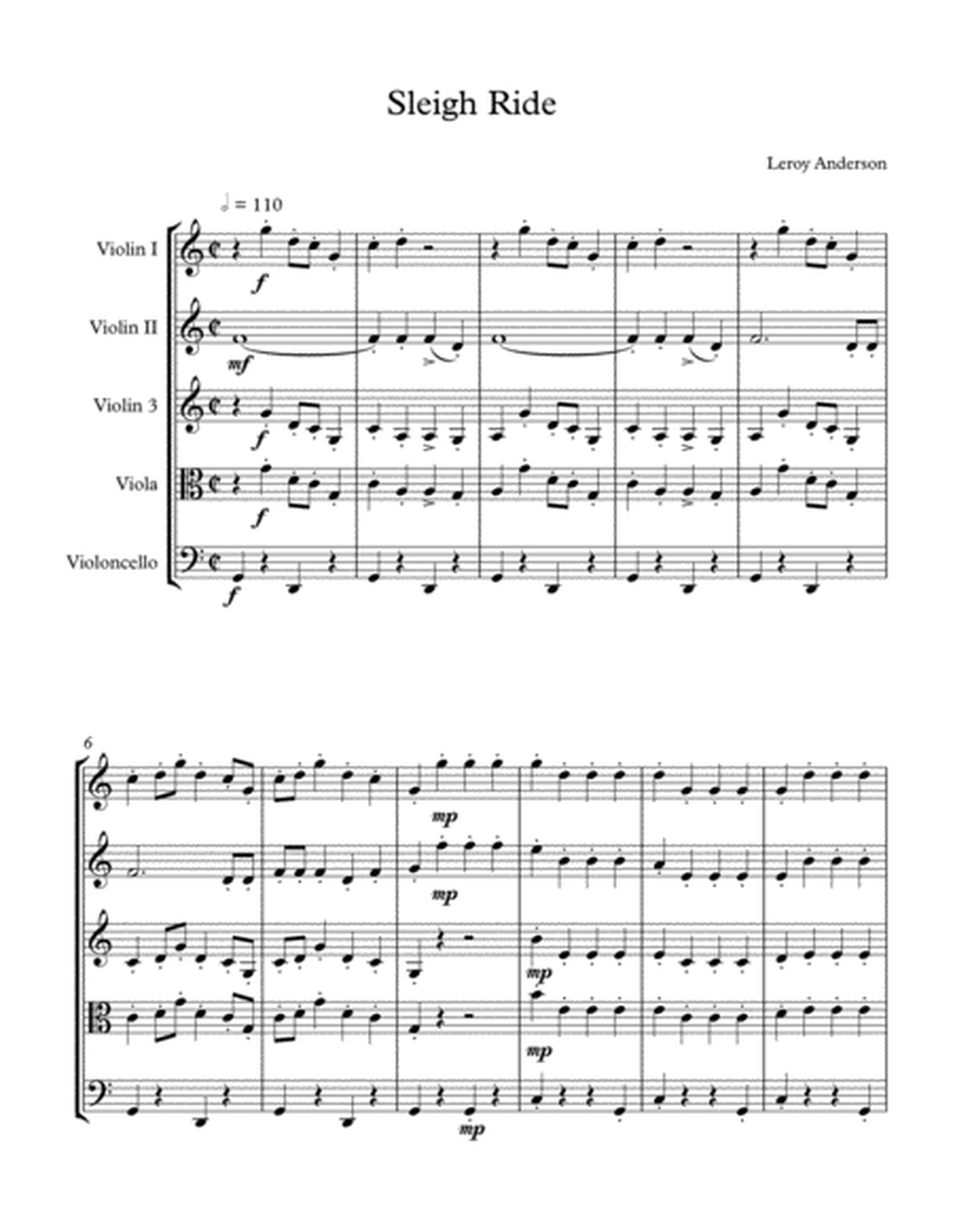 Silent Night String Quartet Score and Parts image number null