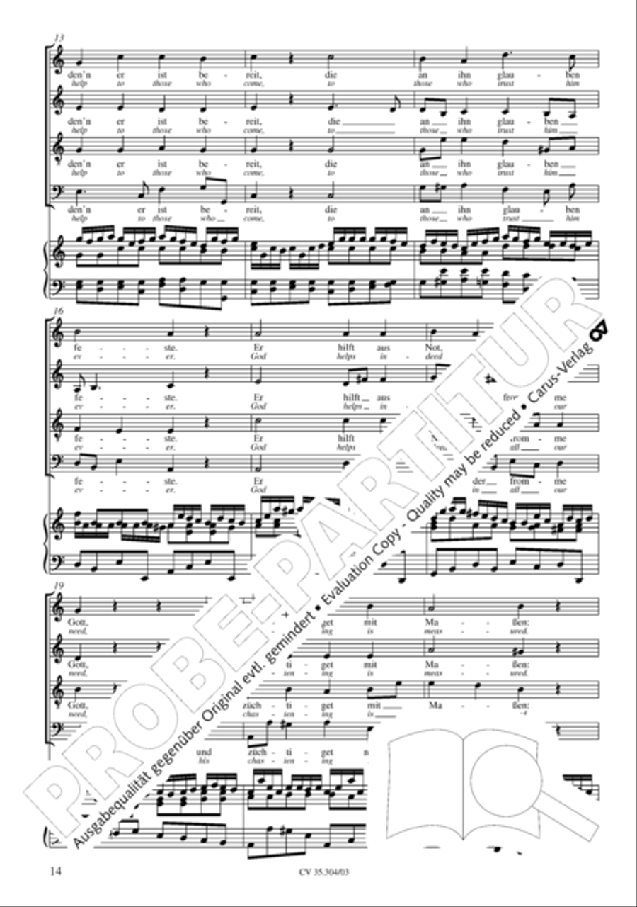 St. Mark Passion (Markus-Passion) 4-Part scores gallery preview page 15