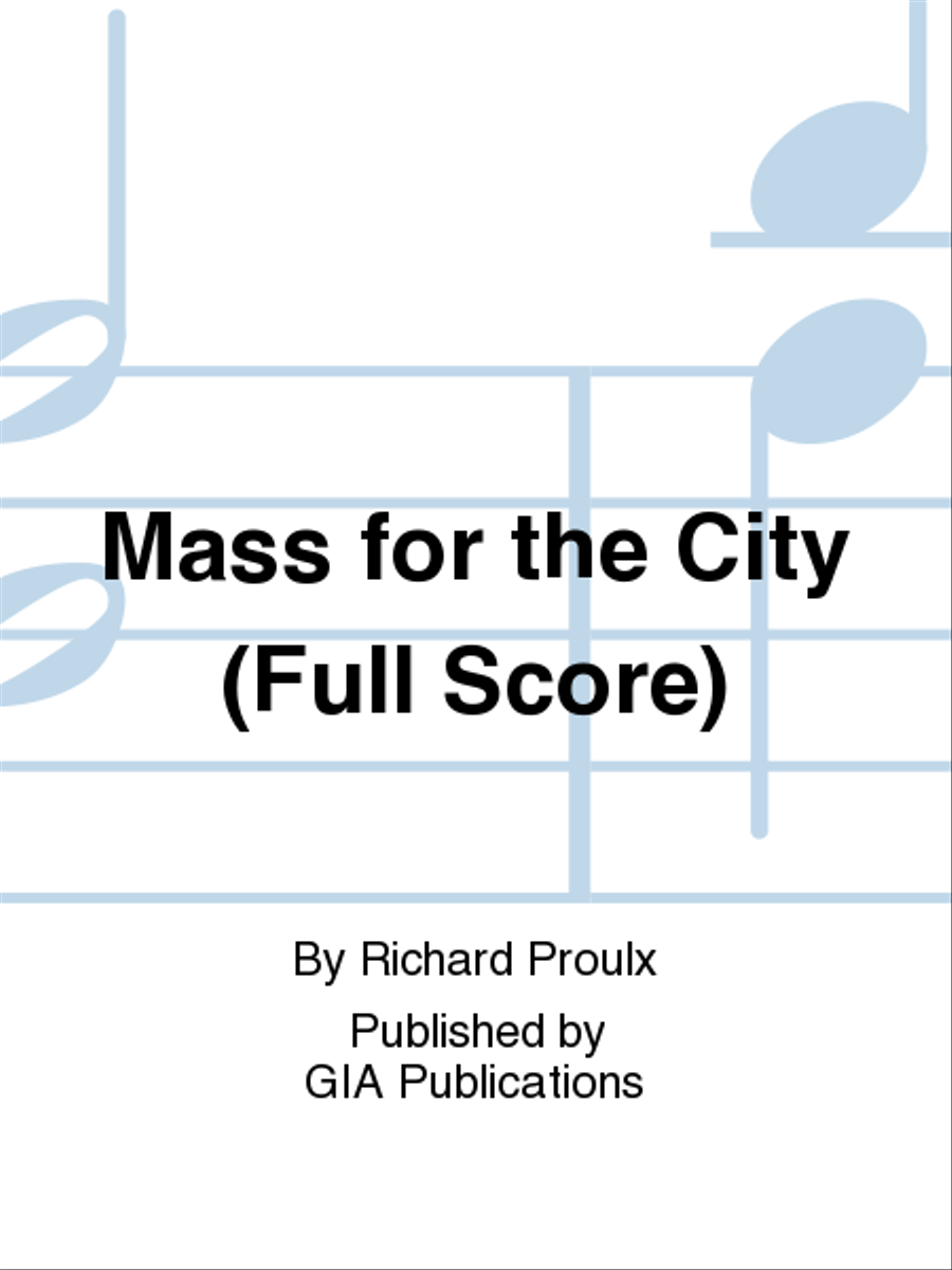 Mass for the City (Full Score) Horn scores gallery preview page 1