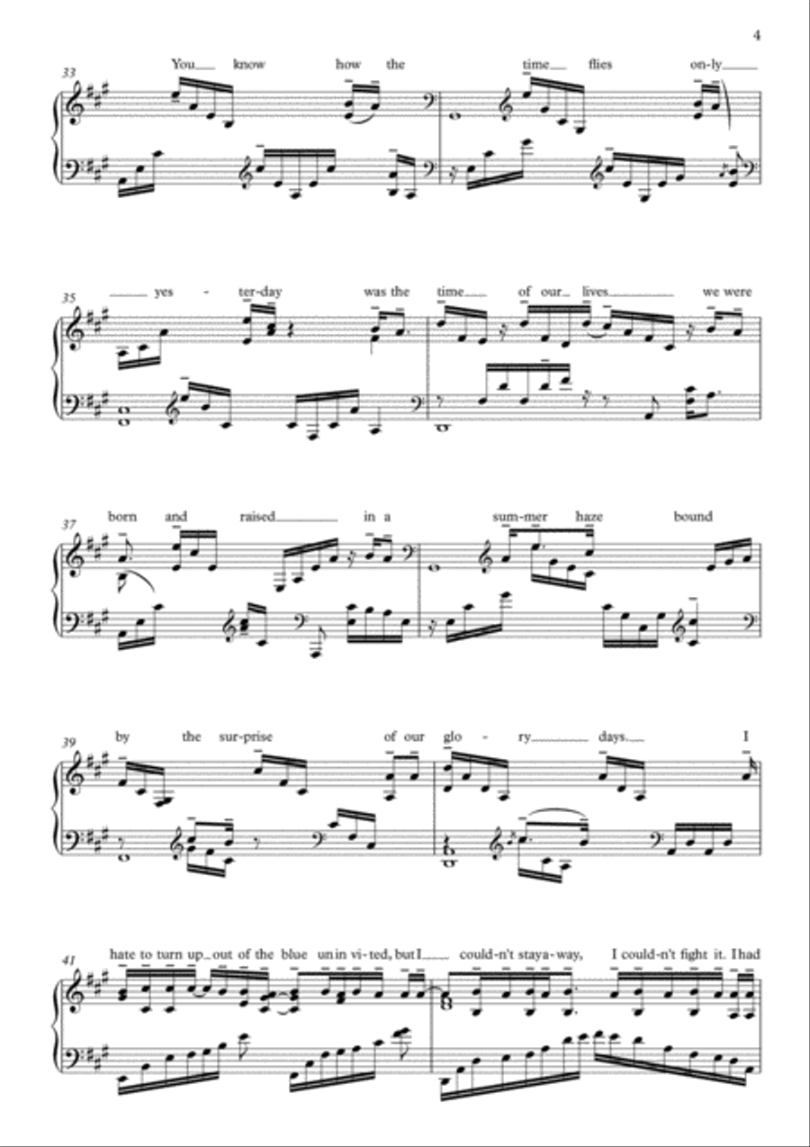 Someone Like You Someone Like You Piano Solo scores gallery preview page 5